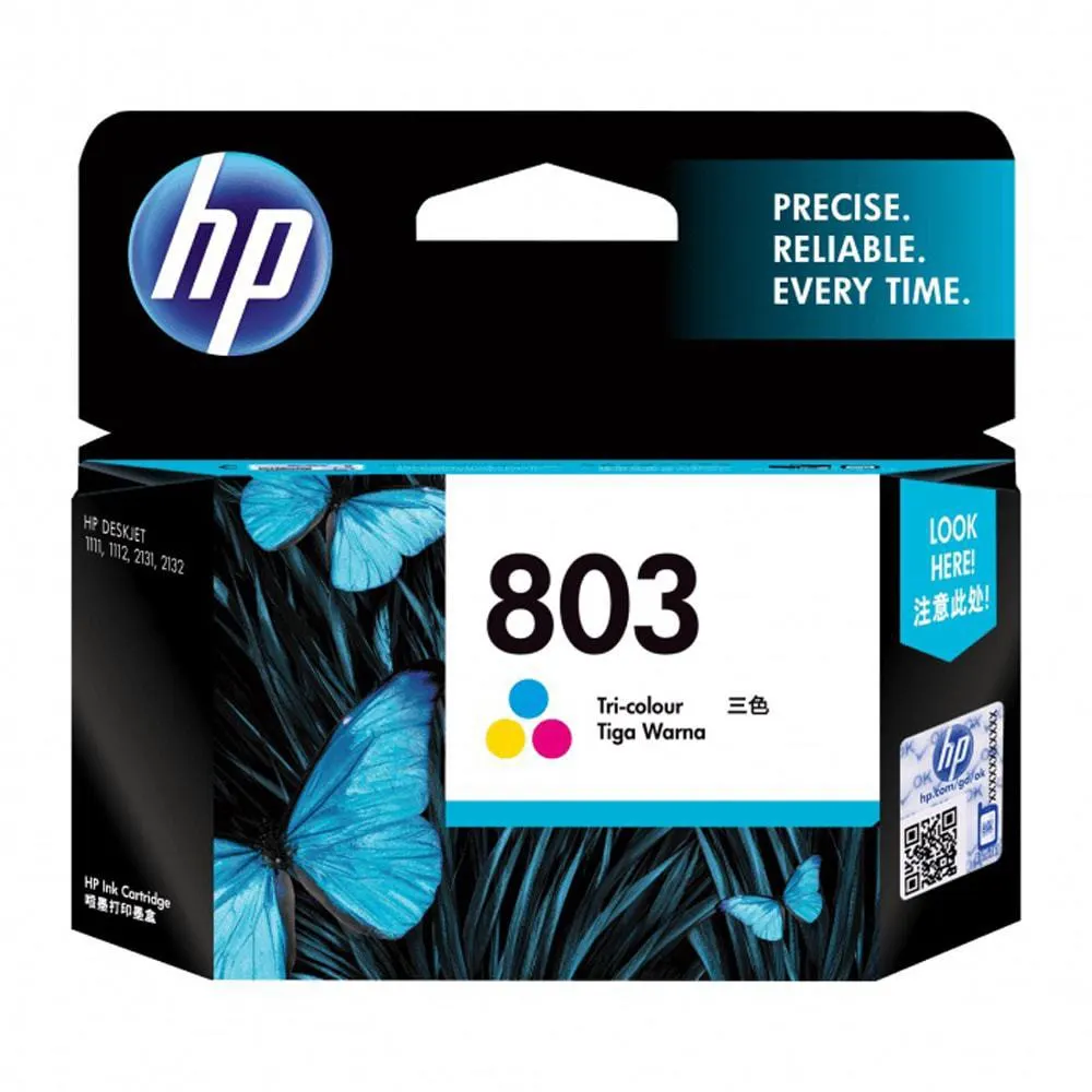 HP Genuine Ink Cartridge 803 Tri Color view 2